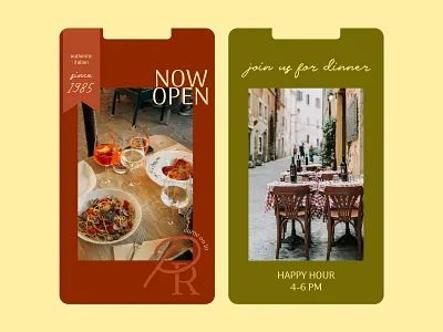 Piatto Rustico - Authentic Italian Restaurant Social Media branding design graphic design logo restaurant social media social social media social media design