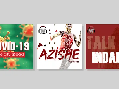 Podcasts podcasts production. recording thumbnails