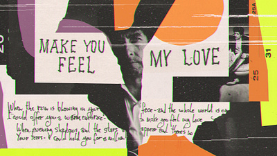 Bob Dylan : The Story of Make You Feel My Love 2 2d abstract animation art direction collage cool graphic design illustration motion graphics photoshop