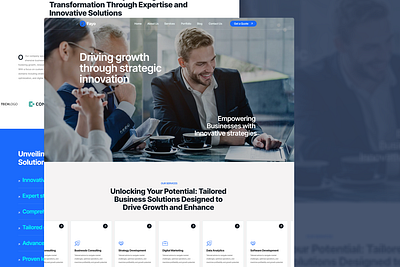 Fayo - Business Consulting Landing Page freelance