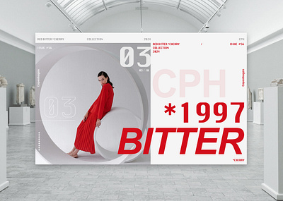 CPH - BITTER *CHERRY / Exploring Layout & Typeface branding design fashion design graphic design layout logo ui ux