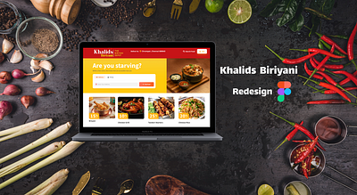 Khalids Biriyani Website Redesign ui