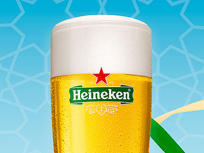 Heineken: 'Go For Gold' World Cup Poster beer brand campaign design field futbol heineken poster promotion soccer stadium world cup