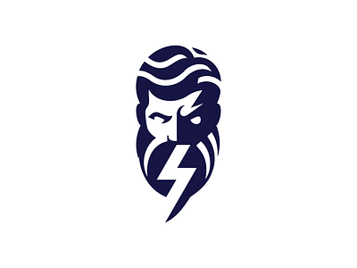 Zeus Thunder Logo branding design graphic design illustration logo vector