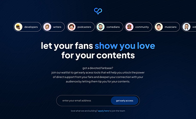 Waitlist Landing Page crypto design landing page waitlist website