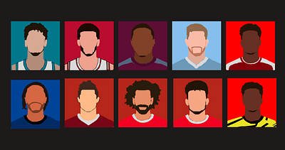 illustrated images of Athletes daily ui football graphic design hero section ill illustration landing page logo nba sport ui uiux vector webpage website