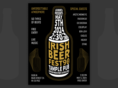Irish Beer Fest - Poster Design branding design graphic design illustration logo typography vector