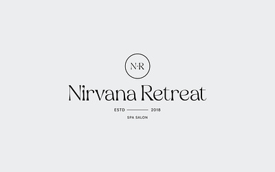 Nirvana Retreat SPA salon logo design creative logo elegant logo graphic design logo logo design salon logo spa logo