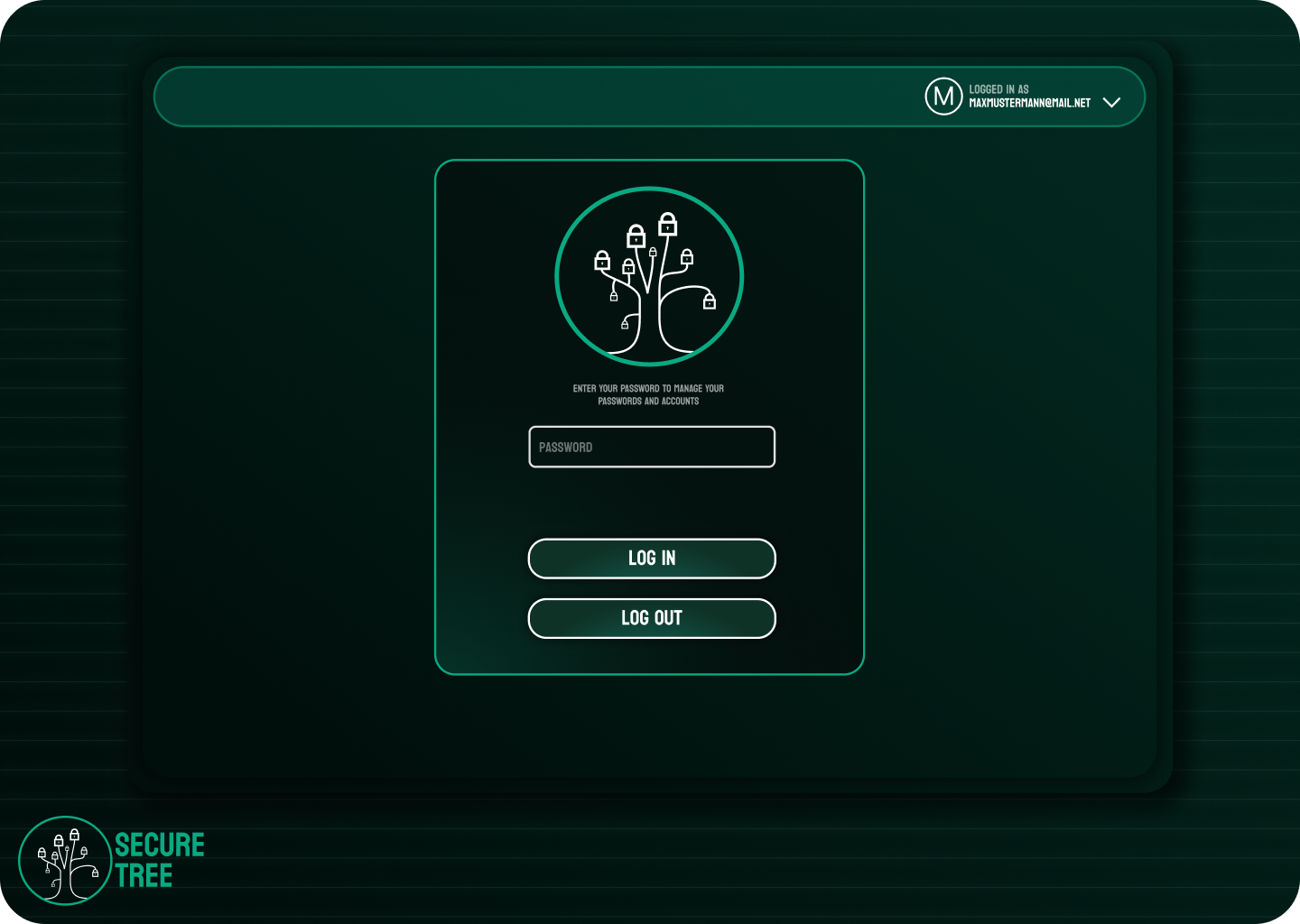 Desktop App - Password Manager Login app clean create account dashboard design desktop desktop app graphic design green modern modern desktop app password manager security ui ui dashboard ux windows