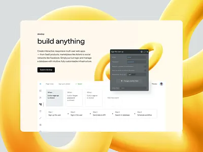Bubble — Feature card 3d clean damien damien redecki feature landing product redecki saas ui web webdesign website