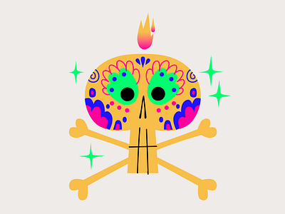 Mi Gente | Delete Account app app illustration app ui calaca calavera death delete account empty state mexican mexico skull spot illustration