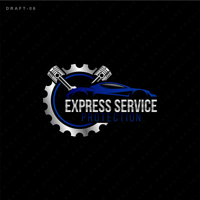 Express Service graphic design logo