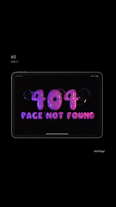 404 Error 3d 404 error animation graphic design landing motion design motion graphics ui web design