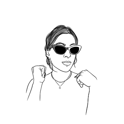 New Sunnies animation beauty black and white drawing fashion gif hand drawn hot hot girl movie selfie style summer sunglasses wink woman
