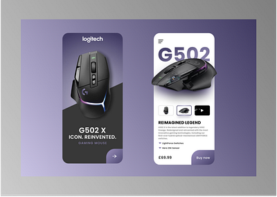 Logitech Concept Design branding concept mobile ui ux