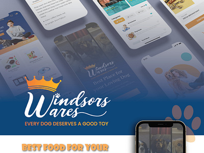 Windsors Wares design logiks dogstore e commerce logo logo design mobile app designb webdesign