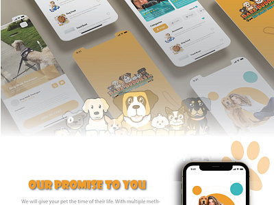 Bark Buddies Nevada design logiks dog care dog food dog services logo design ui website