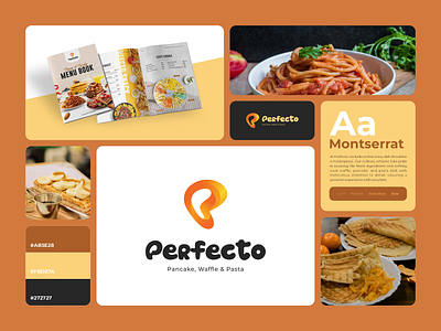 Perfecto - Pancake Brand Identity branddesign brandidentity branding design foodbranding foodlogo graphic design illustration logo logodesign restaurant