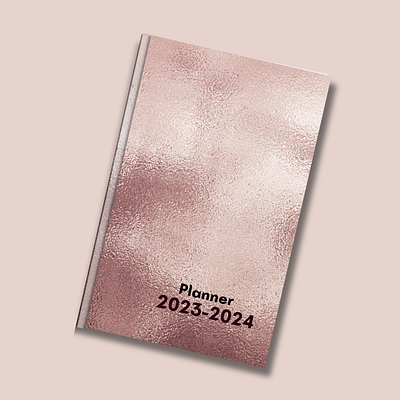 Rose Gold Planner Cover Template