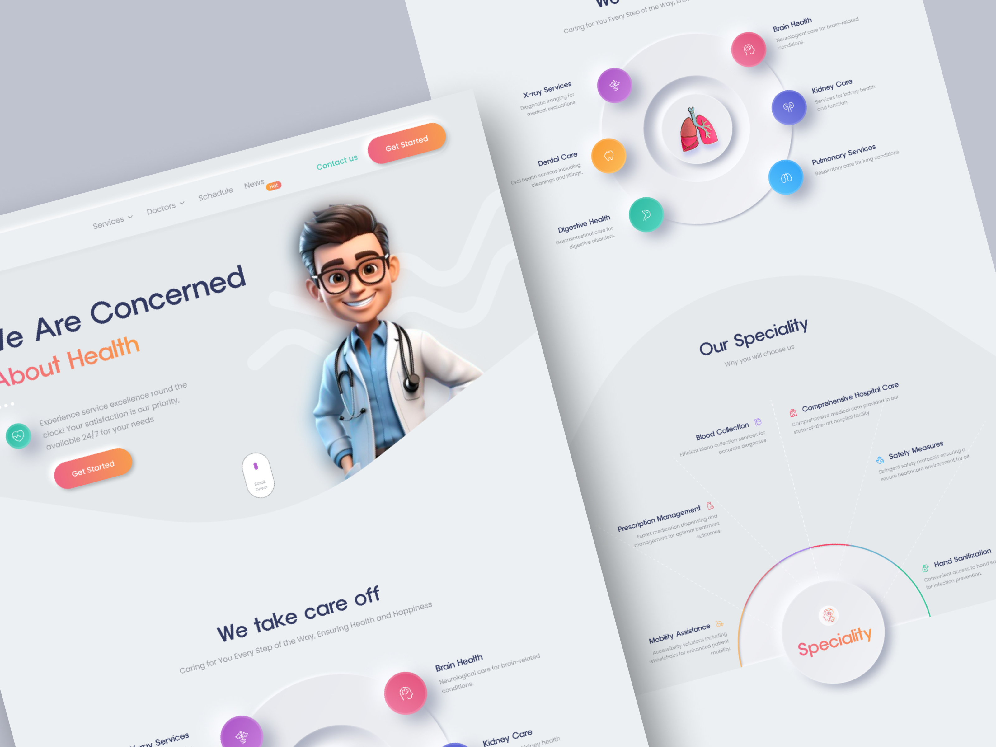 Medical Healthcare Service Website clean clean design docot appointment health care heath care home page hopital landing page medical medical care ui ux webdesign website website ui