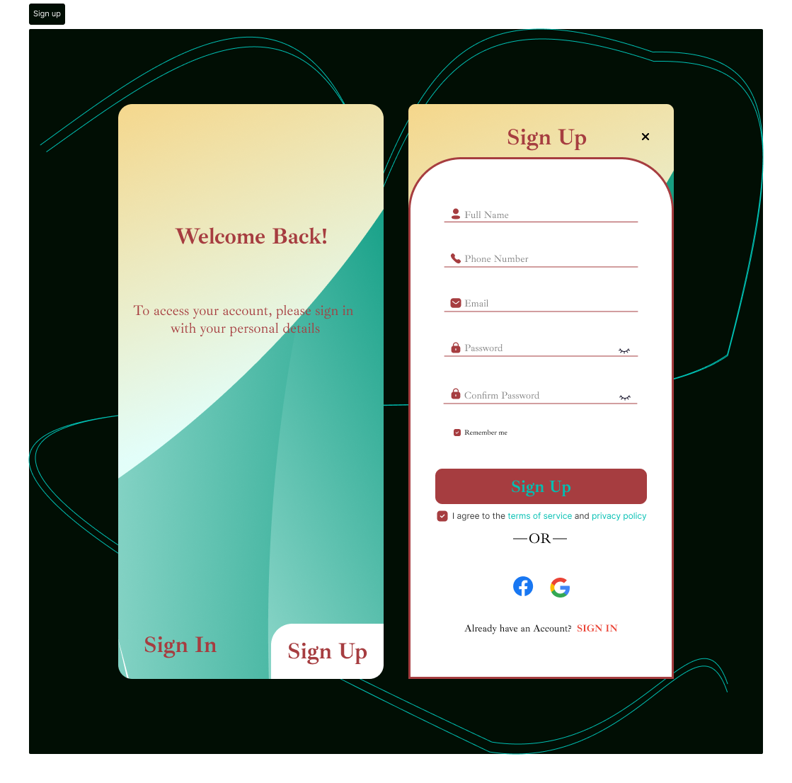 Sign Up - Daily UI Day 001 daily ui figma design product design sign up page ui