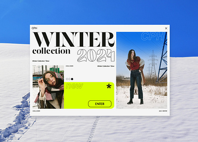 CPH - Winter Collection *2024 / Exploring typeface & layout brand identity branding design graphic design ui ux vector