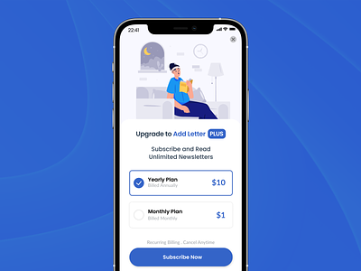 Add Letter Plus | Paywall Design for App add letter app design app ui branding design illustration logo material design mobile app mobile app paywall morning brew netflix payment plans payment plans for app paywall paywall design subscription plan subscription plan for app ui