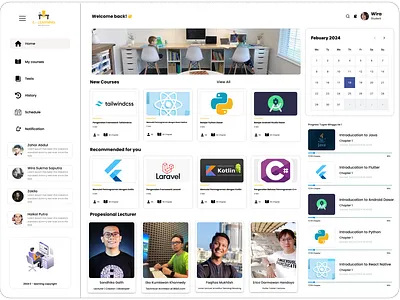 Studly E-learning landing page 3d graphic design motion graphics ui