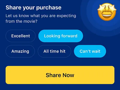 ✨ Share Expectations animation ui