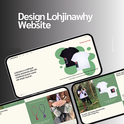 Design Home Page Lohjinawhy Store graphic design interface ui uiux design