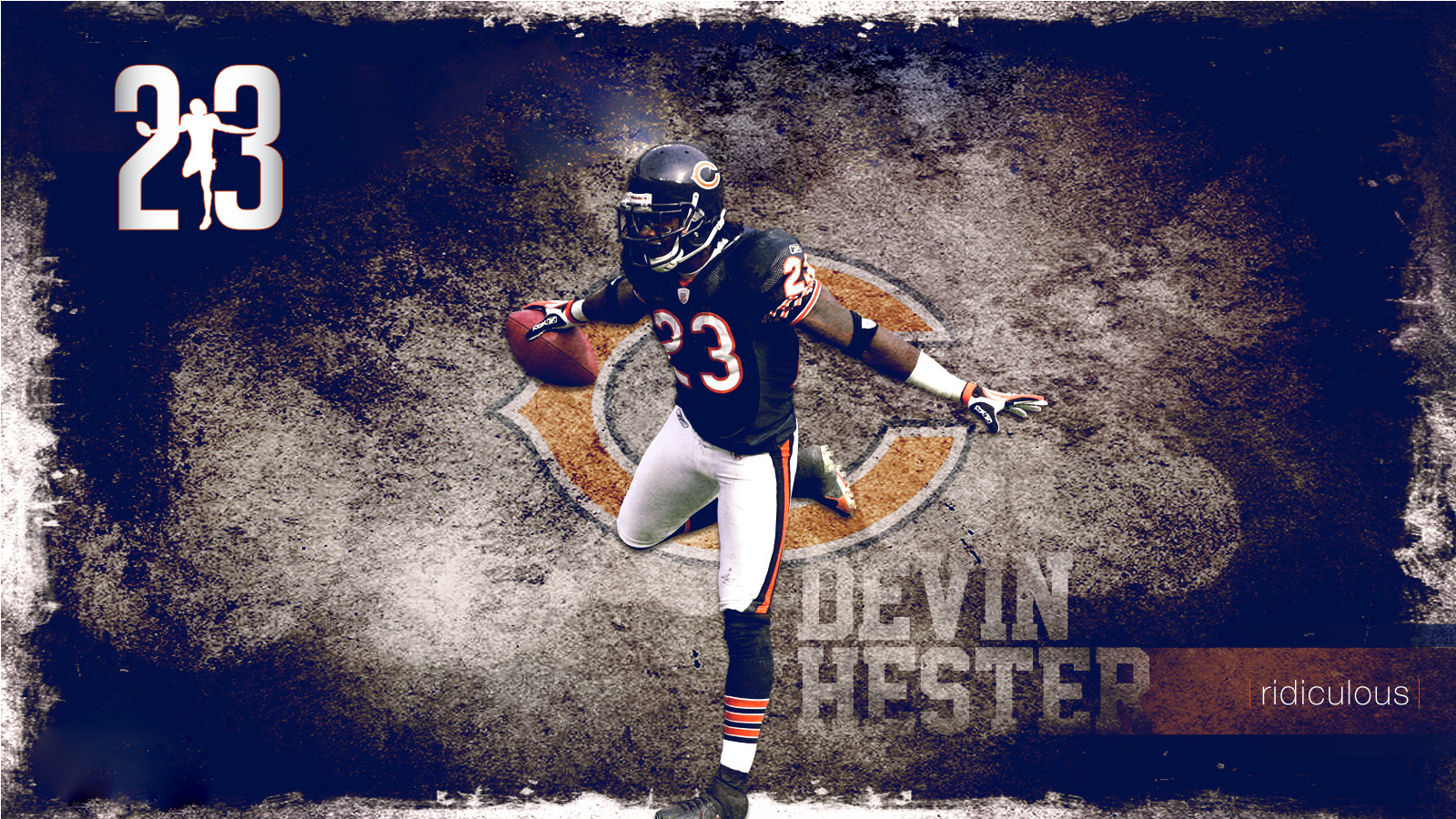 Devin Hester - concept 23 branding chicago bears devin hester football graphic design logo nfl