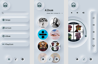 Music Player design mobile app music ui ux