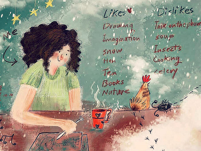 Likes vs dislikes illustration kidlitart