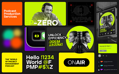 WPM Podcast Branding design branding graphic design logo podcast product ui