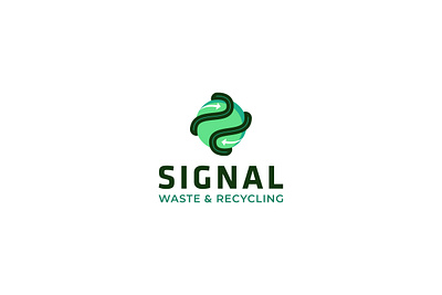 Logo for signal waste recycle company branding creative design graphic design logo design logodesign logotype plastic ui