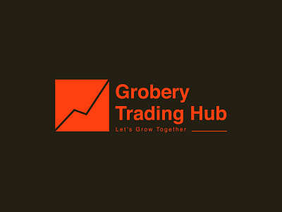 Grobery Trading Hub Logo branding design graphic design logo minimal
