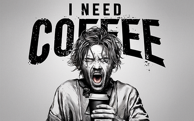 i need coffee Frusted Developer branding graphic design motion graphics