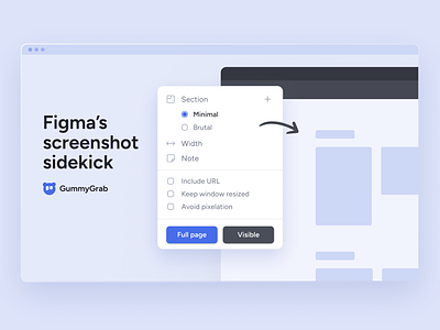Shameless 🔌 — GummyGrab blue branding breakpoints chrome extension competitive evaluation figma plugin inspiration modern mood board notes product design qa review responsive screenshot tool snippet ui usability audit utility web web scraping