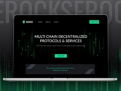 Serock- Blockchain website blockchain ui ux
