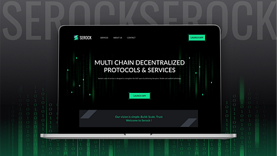 Serock- Blockchain website blockchain ui ux