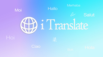 Mobile App Design for Language Translator ui