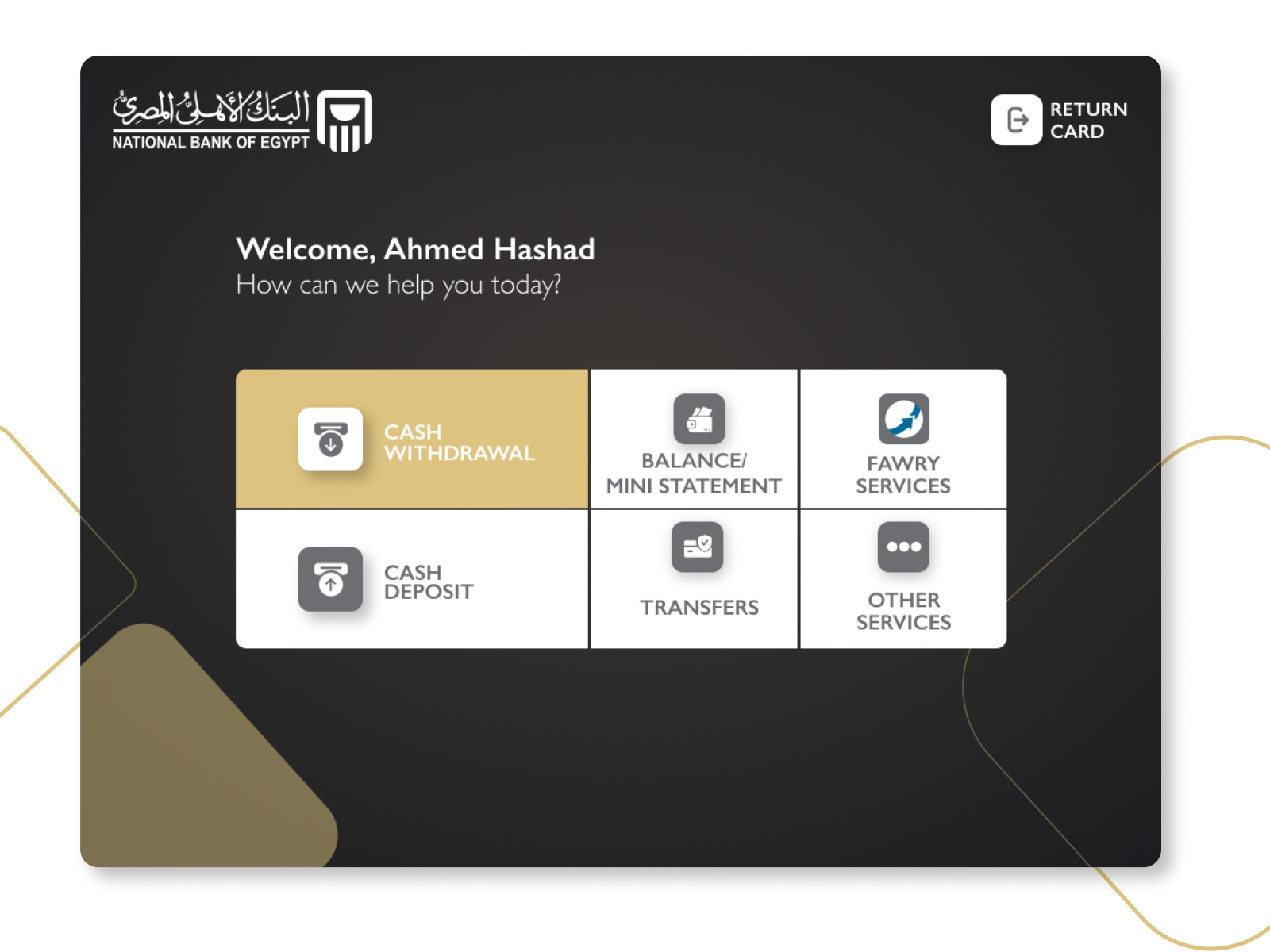 ATM UI Design for Platinum Experience animation atm banking graphic design ui ui design ui ux user flow ux