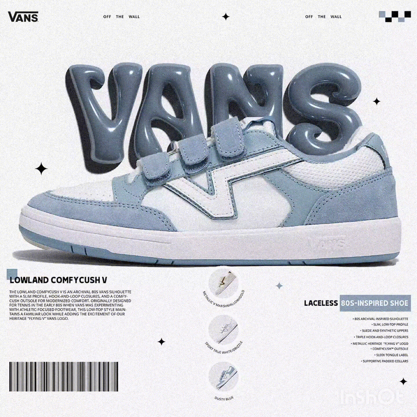 Cover Design | Vans Lowland ComfyCush V adobe illustrator cover art graphic design motion graphics poster