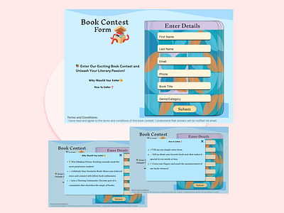 Daily UI 001 - Form books contest dailyui design form illustration ui ux