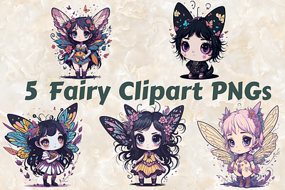 5 Fairy Illustrations Clipart 3d abstract art aesthetic aesthetic print aesthetic printable aesthetic wall art animation artist branding butterflies design easter fairy graphic design illustration illustrations logo motion graphics ui