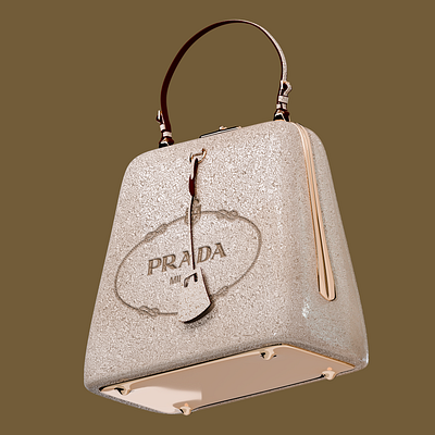 Prada bag in the form of 3D 3d 3d design 3d illustration 3d modeling animation blender design graphic design illustration motion graphics nft render