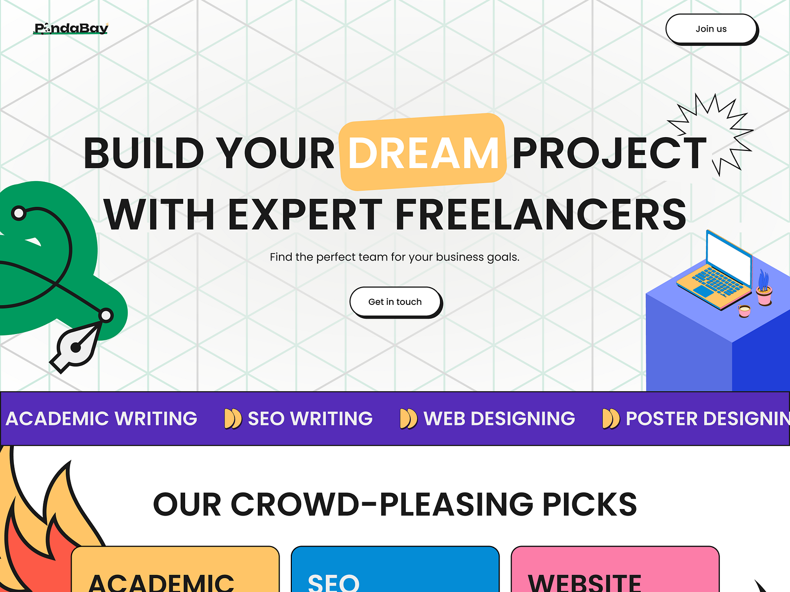 Freelance Landing page concept by suman sengupta on Dribbble