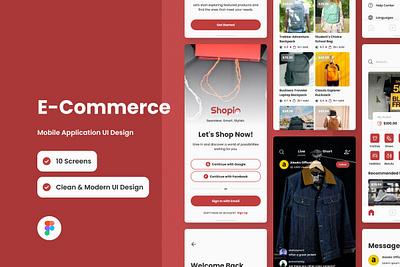 Shopio - E-Commerce Mobile App application apps design layout touch ui ux