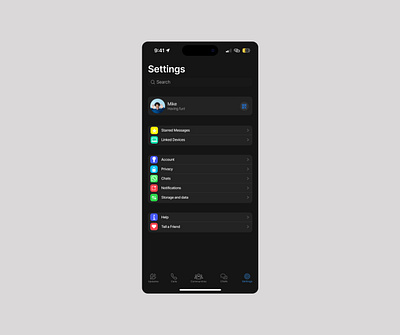 Settings page design product design ui ux