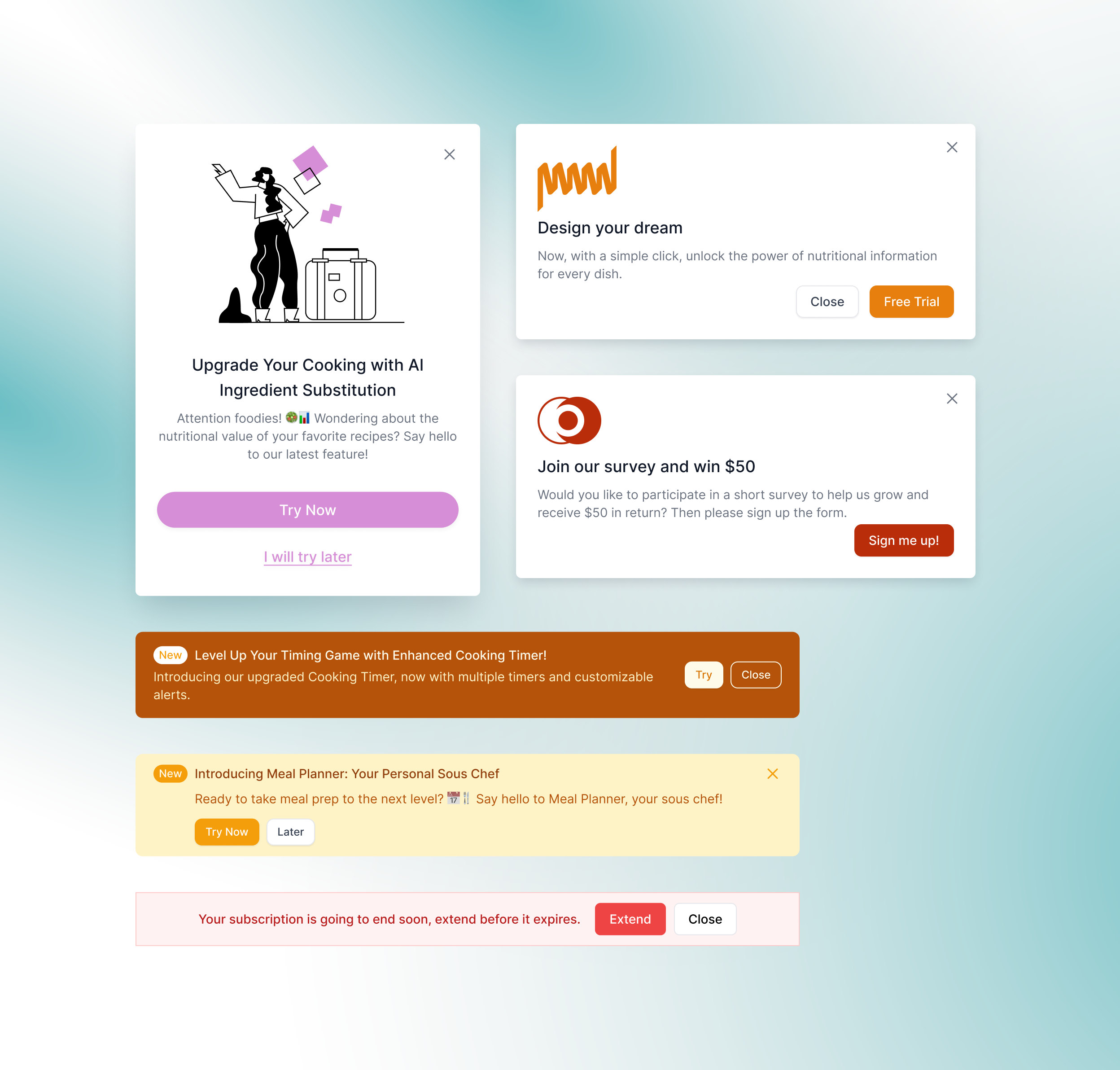 In-App Modals and Alerts ui